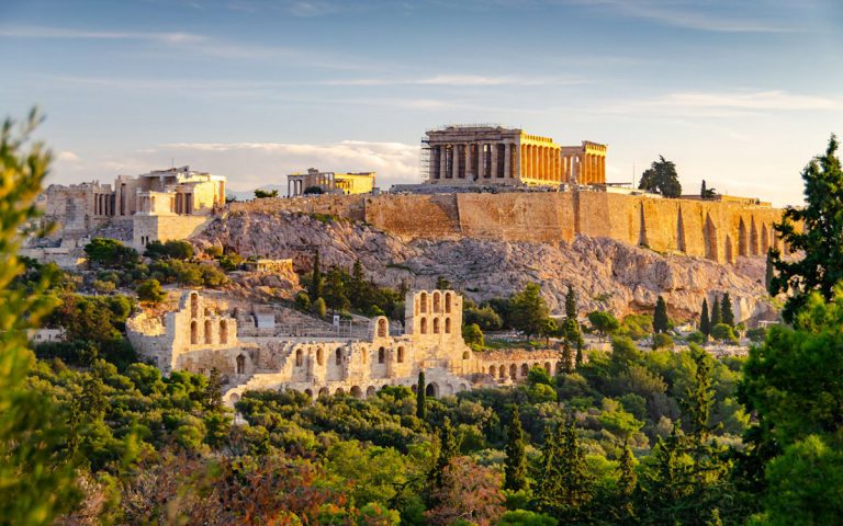 the acropolis in athens greece