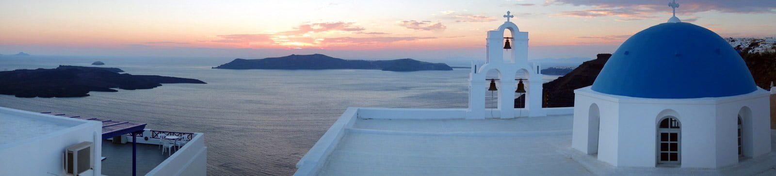 santorini caldera sunset