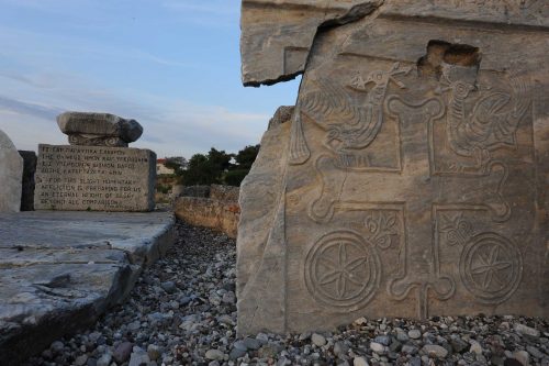 Bema at ancient Corinth Greece